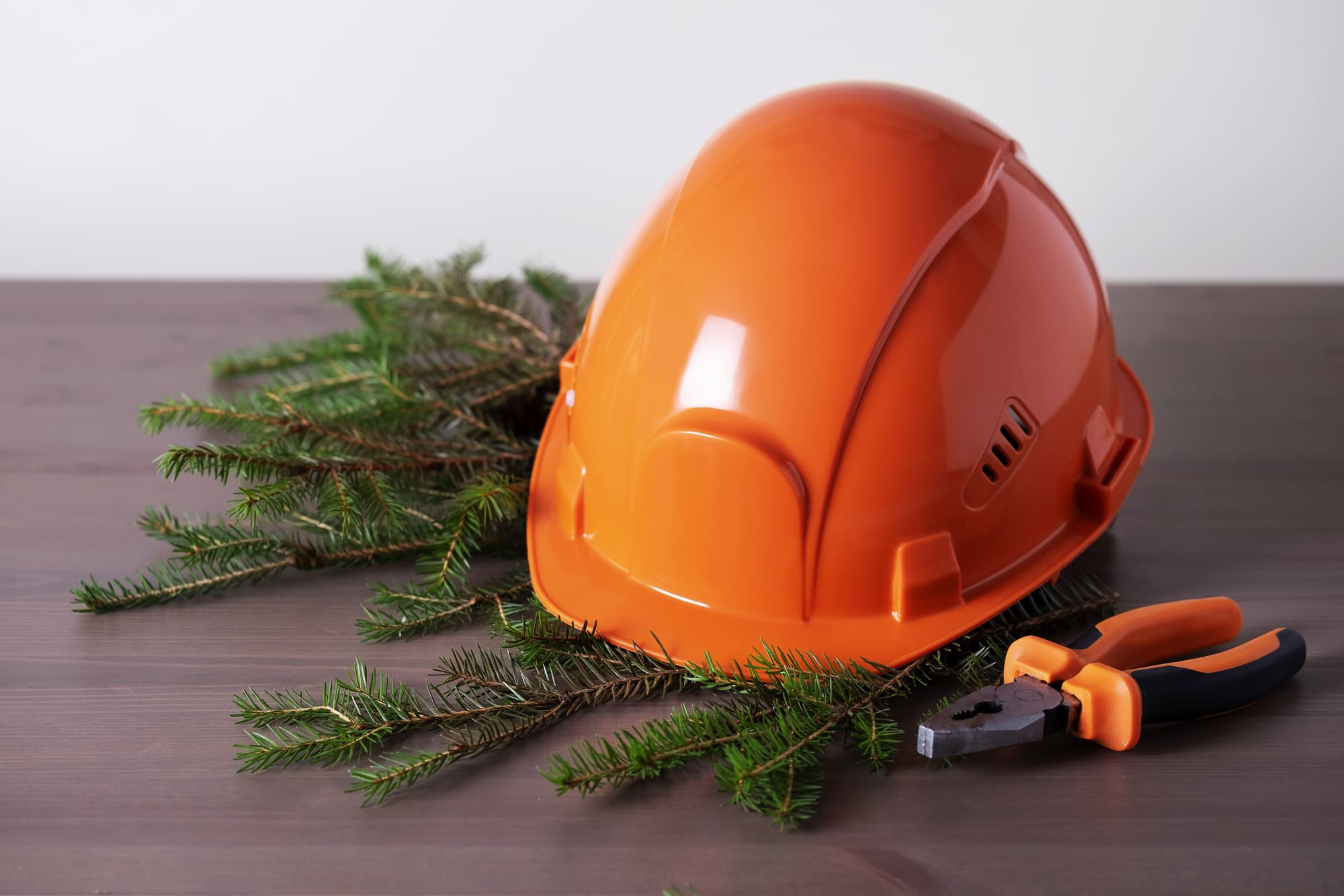 Casc d'obres d'un treballador d'una empresa constructora de Balaguer.